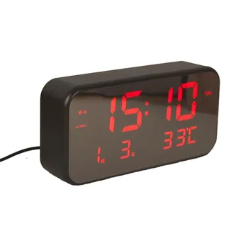 LED Pulkstenis Atlikt Digitālais Modinātājs Ceļojumu Elektronisko Galda Led Galda Pulkstenis Pamosties Klusais Modinātājs Guļamistabu Mājas Dekoru, Dāvanu