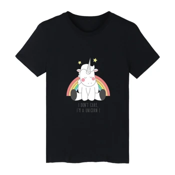 LUCKYFRIDAYF 2017 Unicorn Vasaras Anime Kokvilnas T-krekls Sievietēm ar Īsām Piedurknēm Drukāt Smieklīgi, Modelis t-veida Krekls Homme Vīriešiem/Sievietēm