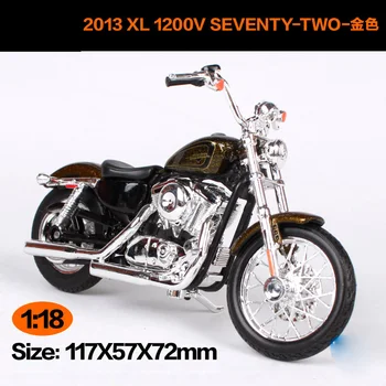 Maisto 1:18 Harley Davidson 2013 XL 1200V Seventv-DIVAS Motocikla metāla modeli, Rotaļlietas, Bērnu Dzimšanas dienas Dāvanu Rotaļlietu Kolekcija