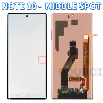 Mazākas Vietas AMOLED LCD Samsung Note 10 LCD Displejs N970F Touch Screen Montāža Samsung Note10+ Plus N975F Aizstāt