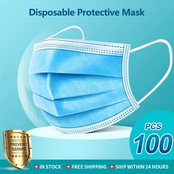Mutes Maskas, 3 slāni, kas droši Filtrs Sejas maska Anti-piesārņojums, kas Nav Vienreizējās lietošanas Maskas Kokvilnas Elpojošs Mutes un deguna