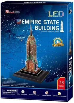 Mīklas Empire State Building 3D New York Mīklas LED Cityline Ēkas Amatniecības Modeļa Komplekti, Rotaļlietas Pieaugušajiem Bērniem