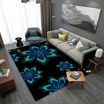 Mūsdienu abstraktās Mākslas spalvu 3D iespiesti paklājus, Lai Dzīvojamā Istaba, Guļamistabas Zona Paklājs Bērniem Mājas Istabā, spēlēt Rāpot Paklāju Virtuves Mat