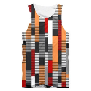 OGKB Vest Man Jaunu Kultūrisms 3D Tank Topi Drukāt Krāsains Hip Hop Plus Size Kostīmu Unisex Krekls bez Piedurknēm