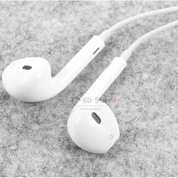 Oriģināls Apple Earpods austiņas 3.5 mm Plug & Zibens In-ear Austiņas Sporta Earbuds Dziļi Bagātāka Bass Austiņas Priekš iPhone/iPad Android