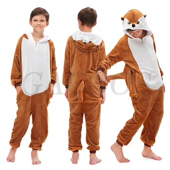 Panda Trušu Onesies Pidžamu Unicorn Dzīvnieku Pidžamas Bērniem Zēni Meitenes Sleepwear 6 8 10 12 14 16 18T Pijamas Infantil Apģērbi