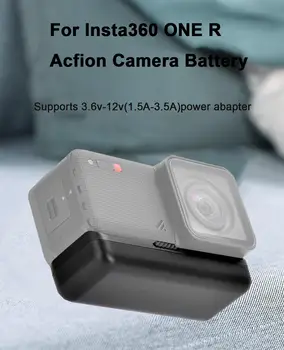 Par Insta360 VIENU R 1300mAh Akumulators vai Ātru Lādētāju Insta 360 R Fotokameras Aksesuārs