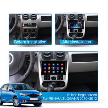 Par Renault Logan Sandero 2009-Par Lada Largus Lergus 2012. - 2020. Gadam, Par Dacia Duster 2010-2017 Android Auto multimediju atskaņotājs