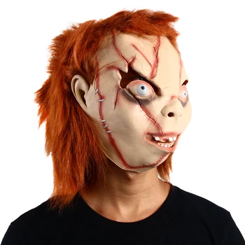 Patygr Biedējošu Bērnu Maska Rāpojošs Sejas Chucky Halloween Kostīmu, Masku, Šausmu Lelle Maska JAUNAS