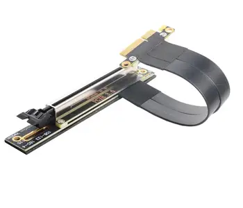 PCI Express PCIe PCI-E 3.0 x4, lai x16 Extender pagarinātāja Vads Stāvvadu Kartes 0.1-1M - 90 Grādu PCI-E 16X Slots