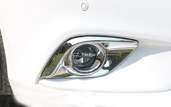 Priekš Mazda 6 Atenza 2016 Chrome Automašīnas Priekšējā Miglas Luktura Vāciņš Melns, 2gab Auto Modelēšana Piederumi