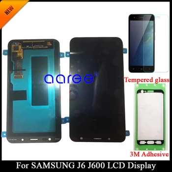 Pārbaudīts Super AMOLED LCD Displejs Priekš Samsung J6 J600F LCD Samsung J6 J600F/DS Displejs, Touch Screen Digitizer Montāža