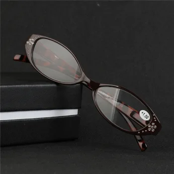 Retro Cat Eye Jaunā Sieviešu Klasisko Leopard Lasīšanas Brilles Dimanta Apdare Sieviešu Tālredzīgs Brilles Rāmis Vecuma Tālredzība