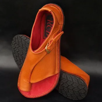 Sandales Sieviešu 2019 Modes Vintage Sieviešu Sprādzes Siksna, Plakana Papēža, Kurpes Sandales Vasarā Pludmale Ceļojumu Kurpes Sieviete Zapatos Mujer De