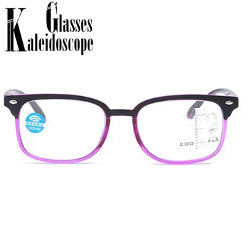 Sieviešu Progresējoša Multifokāla Lasīšanas Brilles Vīriešiem Anti Zilā Gaisma Brilles Dāmas Optisko Recepšu Vecuma Tālredzība Dioptrijas+1.5