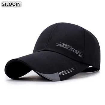SILOQIN Regulējams Izmērs Vīriešu Extra Ilgi Sejsegu Kokvilnas Beisbola Cepurītes Modes Sieviešu Zirgaste, Hip Hop Cepuri Mēles Klp Snapback Cap