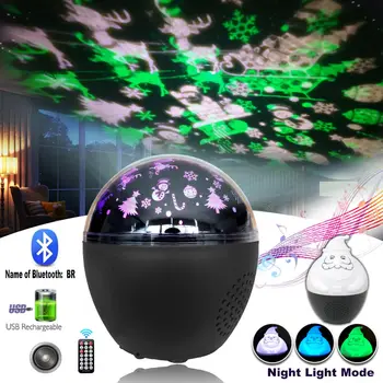Skaņas Aktivizēta Disco Bumba LED Skatuves Gaismas Akumulatora Barošanu/USB Spraudni RGB Lāzera Projektoru Gaismas Lampa Ziemassvētku Puse Supplies