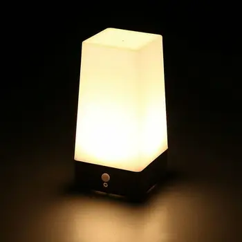 Smart Bezvadu PIR Kustības Sensoru, LED Nakts Gaisma Guļamistaba, Vannas istaba, Tualete Sajūtu Nakts Gaisma Akumulatora Barošanu Galda Lampa Dropship