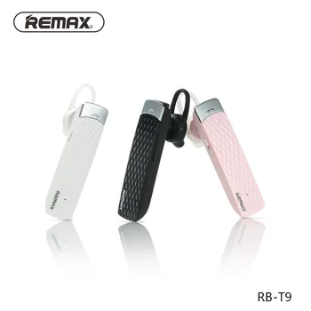 Sākotnējā remax RB-T9 bezvadu Bluetooth biznesa auto mūzikas austiņas atbalsta Ķīniešu, angļu, franču, spāņu četras balss norādes