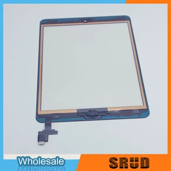 Sākotnējā Touch Screen Digitizer Sensors Stikla iPad Mini 1 2 3 4 5 A1454 A1489 A1599 A1538 A2124 A2125 LCD Priekšas Stikla Panelis