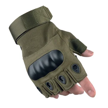 Tactical Cimdi Pusi Pirkstu, Pārgājieni, Izjādes Riteņbraukšana Militāro Vīriešu Guantes Bruņas Aizsardzību Shell Cimdi Āra Sporta XA22Q