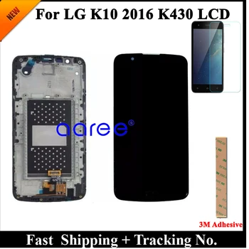 Testēti LCD Displejs Priekš LG K10 k430 LCD LG k10 2016 K430 K430DS K420N 420N Displejs LCD Ekrānā Pieskarieties Digitizer Montāža
