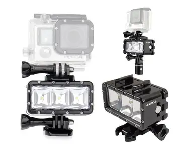 Ultra Spilgti 50M Ūdensizturīgs Zemūdens LED HighPower Zibspuldze, Par Gopro Canon SLR Kamerām Aizpildīt Lampas Daivings Video Gaismas Mount