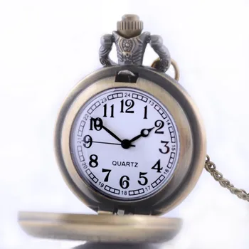 Vintage kabatas pulksteņu Ķēdes Retro Lielākajiem Kabatas pulkstenis, Kaklarota, Vectētiņš Tētis Dāvanas
