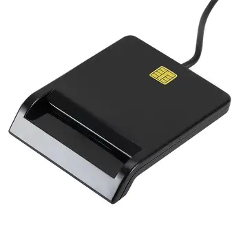 VODOOL Karšu Lasītājs Pārnēsājamu USB 2.0 (Smart Card Reader, DNIE ATM CAC IC ID Bankas Karti, SIM Karti Cloner Savienotājs Windows Linux