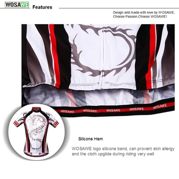 WOSAWE Pro Velosipēdu Džersija Komplekts ar Īsām Piedurknēm Velo Apģērbi Sporta Elpojošs Mtb Velosipēds Drēbes Maillot Ropa Ciclismo