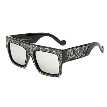 XaYbZc Luksusa rhinestones atdzist braukšanas saulesbrilles sieviešu ir 2021. jaunu modes laukumā lielā kastē vīriešu, sieviešu vispārējā brilles