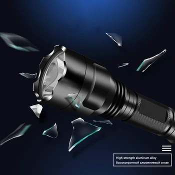 XHP50.2 LED Taktiskais Lukturītis spēcīgs Xlamp Ūdensizturīgs T6/L2 Lāpu Scout lanterna Medību gaismas 5 Režīmi ar 1*18650 akumulatoru
