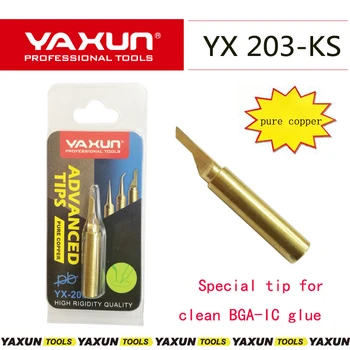 YAXUN YX203-KS tīra vara kinfe formas lodēšanas uzgali iphone pamatplates BGA IC līme tīrs , līmes, noņemot lodēšanas galvas