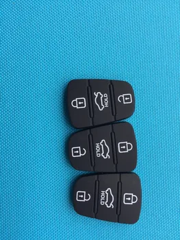 ZABEUDEIR 100 gab./daudz Jaunu Rezerves atslēgu gumijas pogas pad turiet Par Hyundai gadījumā Kia turiet taustiņu korpusa gumijas pogas, ne logo