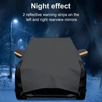 Ziemas Sniega Vairogs Auto, Anti-frost, Aizsardzības pārklājums Anti-sniega Sauļošanās Automašīnas Priekšējā Vējstikla Ēnā Segt Pusi-ķermeņa Automašīnas Vāciņu