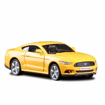 1:36. gadam Mustang GT Auto Izglītības Modelis Klasiskā Pull Atpakaļ Lējumiem Metāla Rotaļlieta Bērnu Rotaļlietu Kolekcija Dāvanas Bezmaksas Piegāde