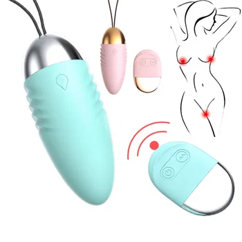 10 Režīmi Bezvadu Lēkt Olu Vibrators Spēcīgs Bullet Maksts Klitora Stimulators G-Spot Massager Seksa Rotaļlieta Sievietēm Masturbator