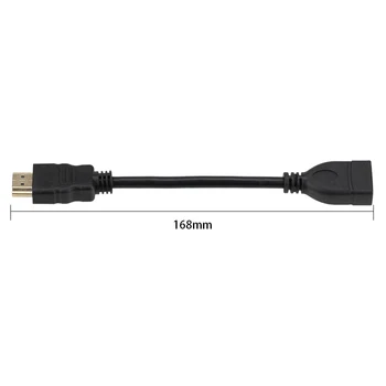 100gab 16.8 cm HDMI-saderīgam Kabeli, Sieviešu un Vīriešu Grozāmos Pārveidotāja Adapteris M-F