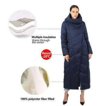 2020 kokvilnas sieviešu dūnu jaka ilgi parka outwear ziemeļiem ar kapuci silts lodeszivs stepēts mētelis seju sieviešu plus lieluma Jaunu 19-120