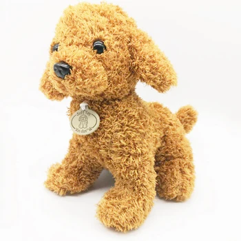 25cm Suns Mīksto Rotaļlietu Cute Karikatūra Pūdelis Suns Plīša Rotaļlietas, Auduma Dūriens Pildījumu Plīša Suns, Dzīvnieku Rotaļlietas Bērniem