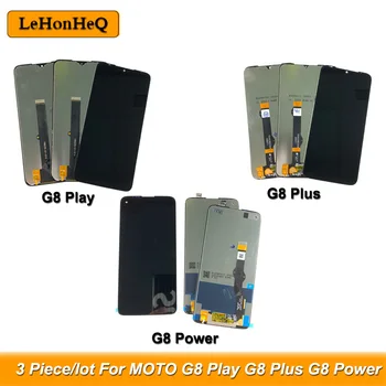 3 Gabals/partija, LCD Motorola MOTO G8 Spēlēt G8 Plus LCD Displejs, Touch Screen Digitizer Montāža MOTO G8 Power LCD nomaiņa
