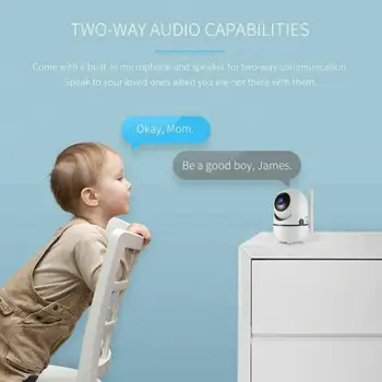 720P WiFi IP Kameras Mājas Drošības Baby Monitor Gudrs Suns CCTV Nakts Redzamības Kustības Detektoru Un Signalizācijas Drošības Iekštelpu Kamera
