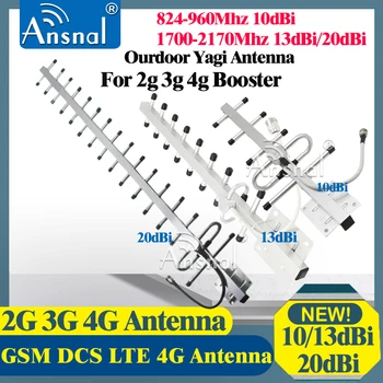 8dBi/13dBi/20dBi Gain3g 4g GSM Antena Yagi Antenu 2G 3G 4G Āra Antenu LTE Ārējo Antenu 4G Signālu Pastiprinātājs Repeater