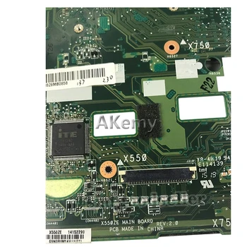 Akemy X550ZE Par Asus VM590Z X550ZE X550ZA klēpjdators mātesplatē X550/X750 A10-7400P LVDS Pārbaudes darbam