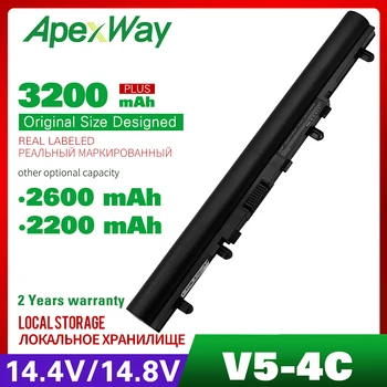 ApexWay 14,4 v 2200mAh klēpjdatoru akumulatoru ACER Aspire AL12A32 AL12A72 V5 V5-131 V5-431 V5-471 v5-171 V5-531 V5-571 Sērijas