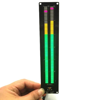 AS60 Dual Channel LED Digitālo Mūzikas Spektra o Skaņas Līmeņa Rādījums DIY Komplektu