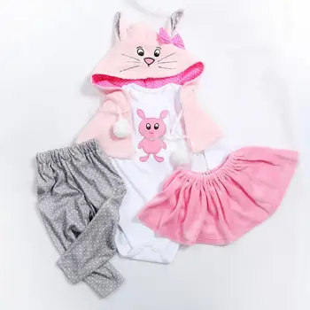 Atdzimis Lelle Accesories Leļļu Apģērbs Bērniem, Rotaļlietas Super Cute Meitene zēns Fit uzvalku 45-48cm/58-60 bebes Atdzimis menina Leļļu Apģērbs