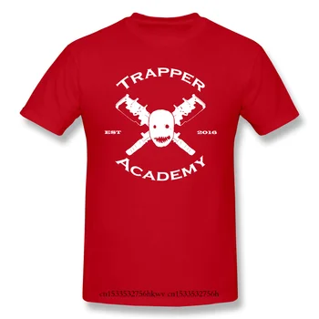 Augstas Kvalitātes O-veida Kakla 100 Kokvilnas Trapper Akadēmijas V. 2 T-kreklu Miris Gaismā īsām piedurknēm