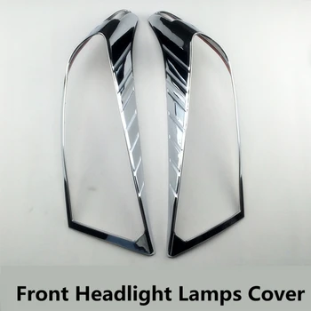 Auto Piederumi 2gab/set Chrome Priekšā Galvas gaismas Luktura Vāka Apdare Toyota Highlander 2012