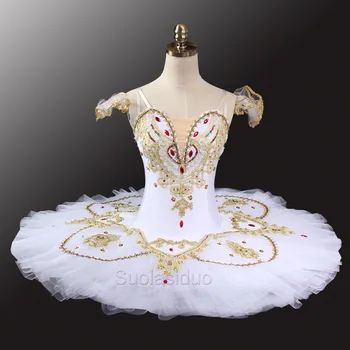 Balts Zelts Klasiskā Baleta Tutu Profesionālās Kostīms, Tutu Pieaugušo Konkurenci Baleta Tutus Kostīmi SD0036